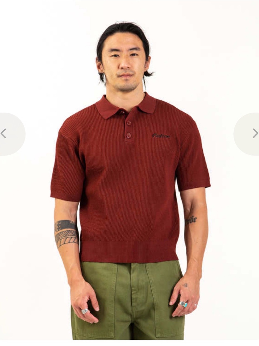 Malbon Golf Core Polo - Knit Burgundy